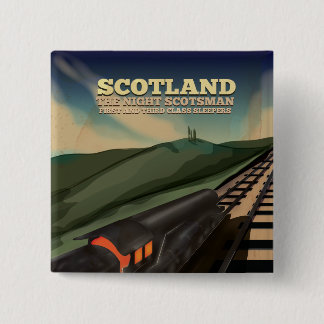 Chapa Cuadrada Afiche de viaje de Escocia