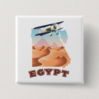 Chapa Cuadrada Afiche de viaje del Mapa de Egipto de la Antigua I