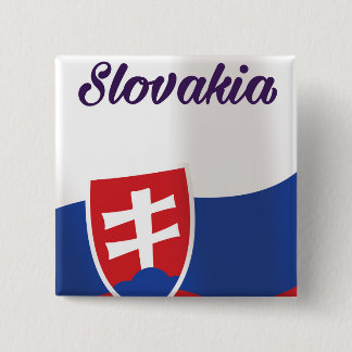 Chapa Cuadrada Afiche de viaje para vacaciones de Eslovaquia