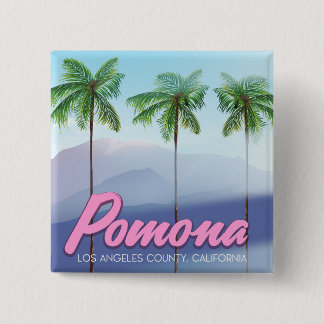 Chapa Cuadrada Afiche de viajes de Pomona, California, Estados Un