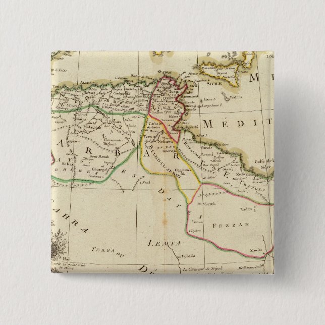 Chapa Cuadrada África del Norte (Anverso)