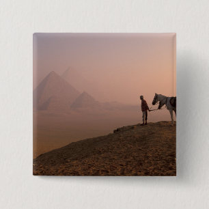 Chapa Cuadrada África, Egipto, El Cairo, Giza, pirámides de Giza 