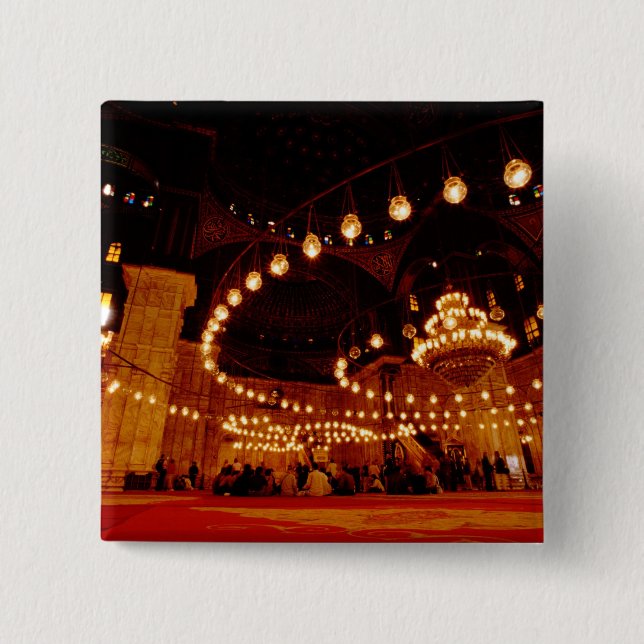 Chapa Cuadrada África, Egipto, El Cairo, la mezquita Muhammad Ali (Anverso)