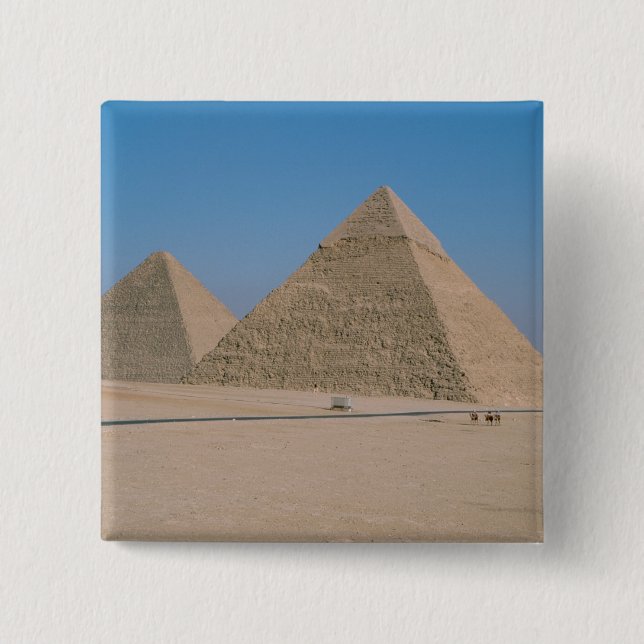 Chapa Cuadrada África - Egipto - El Cairo - Las grandes pirámides (Anverso)