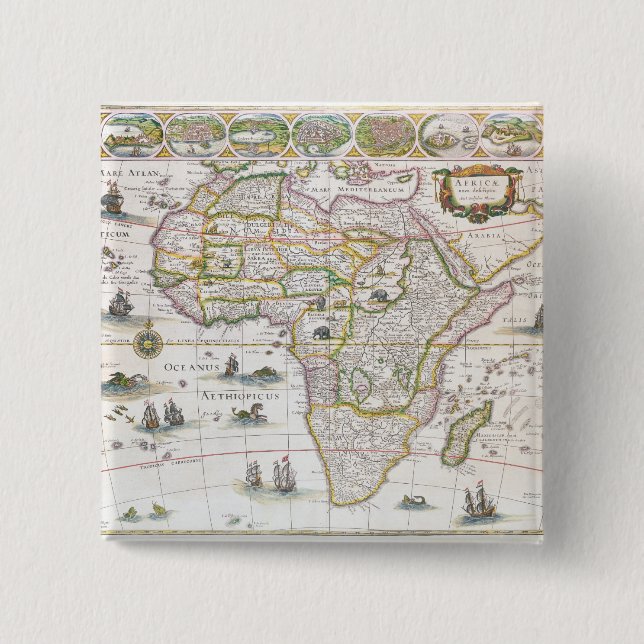Chapa Cuadrada África Nova, c.1617 (Anverso)