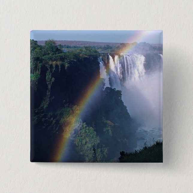 Chapa Cuadrada África, Zimbabwe. Cataratas Victoria (Anverso)