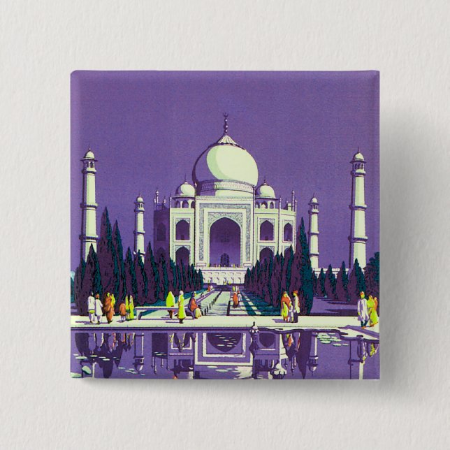 Chapa Cuadrada Agra ~ Taj Mahal (Anverso)