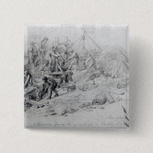 Chapa Cuadrada Agrandamiento de las alcantarillas en Moorfields,