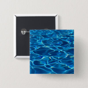 Chapa Cuadrada Agua de la piscina azul oscura