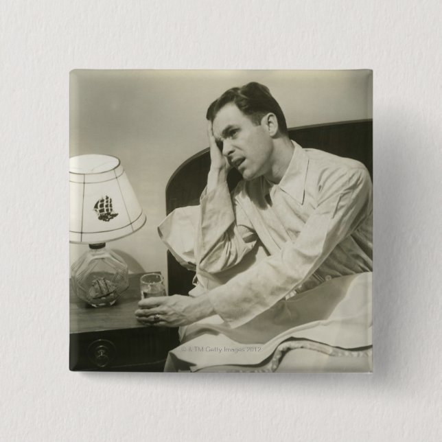 Chapa Cuadrada Agua potable del hombre (Anverso)