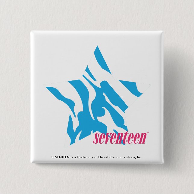 Chapa Cuadrada Aguamarina 3 de la cebra (Anverso)