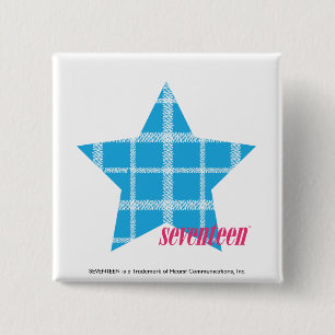 Chapa Cuadrada Aguamarina 3 de la tela escocesa