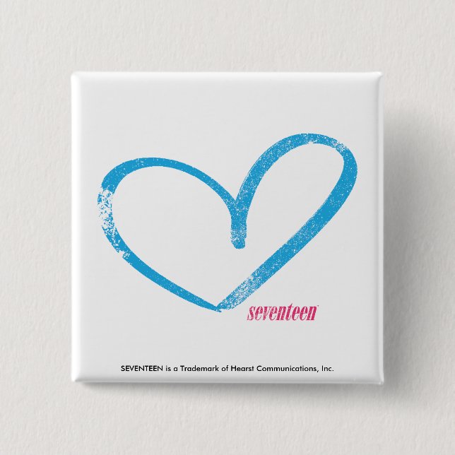 Chapa Cuadrada Aguamarina de OpenHeart (Anverso)
