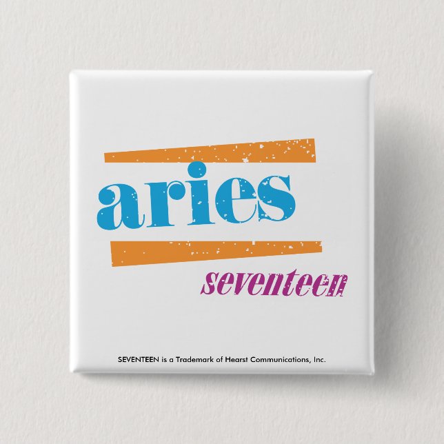 Chapa Cuadrada Aguamarina del aries (Anverso)