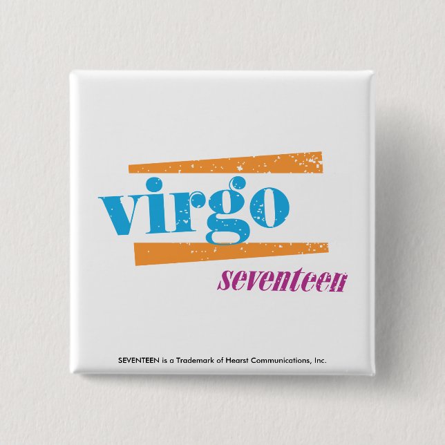 Chapa Cuadrada Aguamarina del virgo (Anverso)