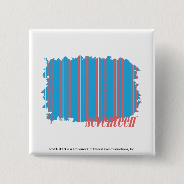 Chapa Cuadrada Aguamarina fina 4 de las rayas (Anverso)