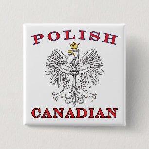 Chapa Cuadrada Águila blanca canadiense polaca