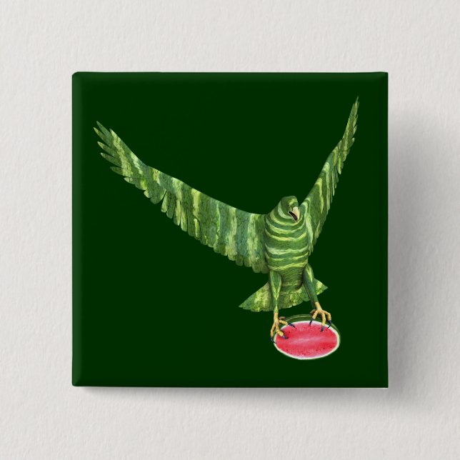 Chapa Cuadrada Águila del Día Nacional de la sandía (Anverso)