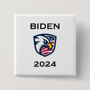 Chapa Cuadrada Águila electoral de Guay Joe Biden 2024