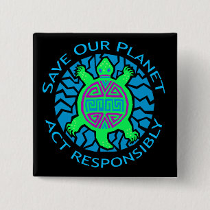 CHAPA CUADRADA AHORRE NUESTRO PLANETA