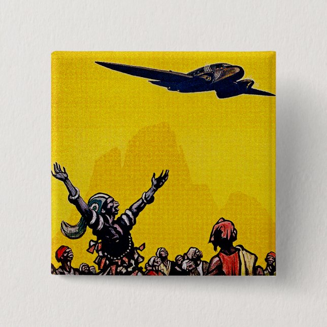 Chapa Cuadrada Air Afrique ~ Ligne de Bamako (Anverso)