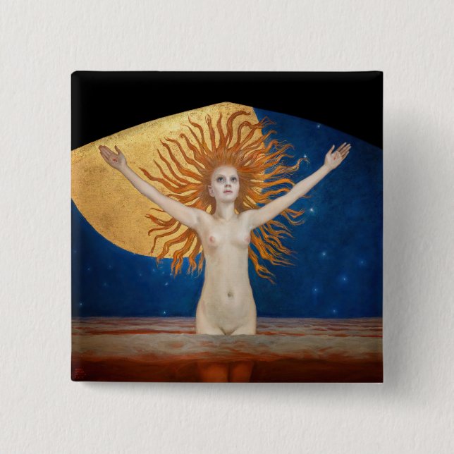 Chapa Cuadrada Akseli Gallen-Kallela - Ad Astra (Anverso)