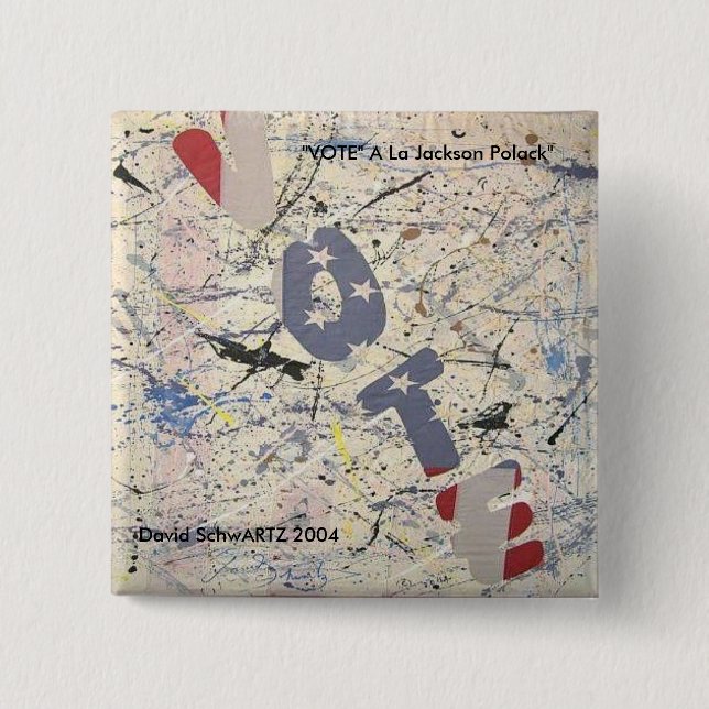 Chapa Cuadrada Al Jackson Polack.artzworks.c del VOTO… - (Anverso)