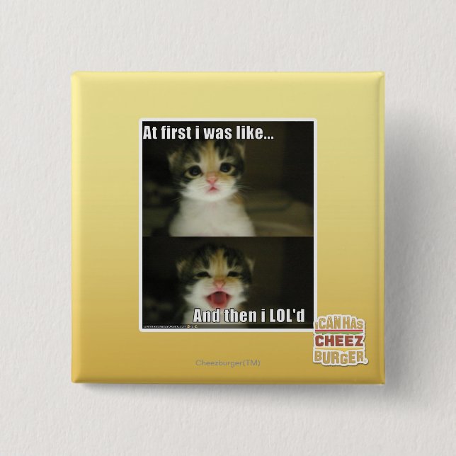 Chapa Cuadrada Al principio mí era como (Anverso)