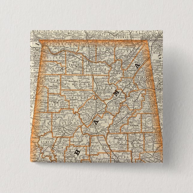 Chapa Cuadrada Alabama 4 (Anverso)