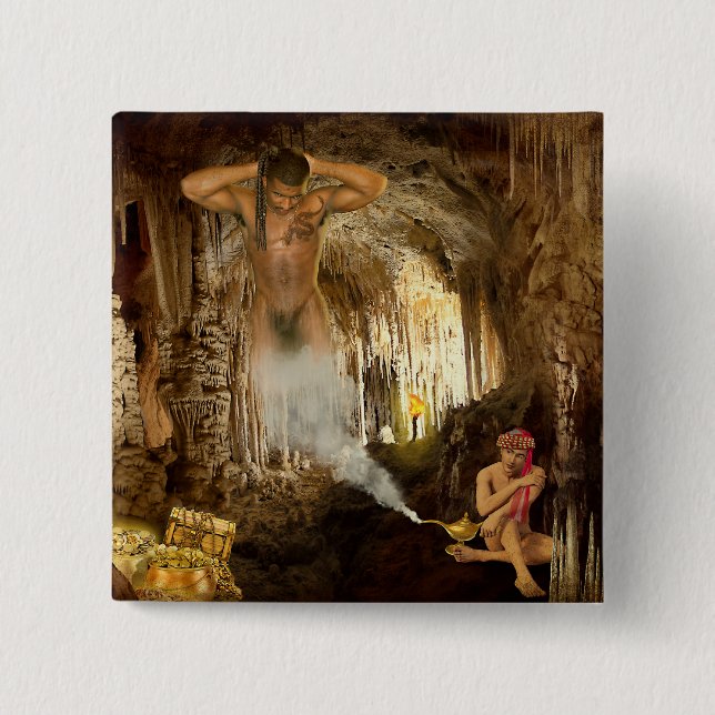 Chapa Cuadrada Aladdin's Lover (Anverso)