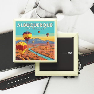 Chapa Cuadrada Albuquerque vintage Nuevo México