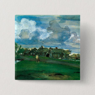 Chapa Cuadrada Aldea rusa Valentin Serov