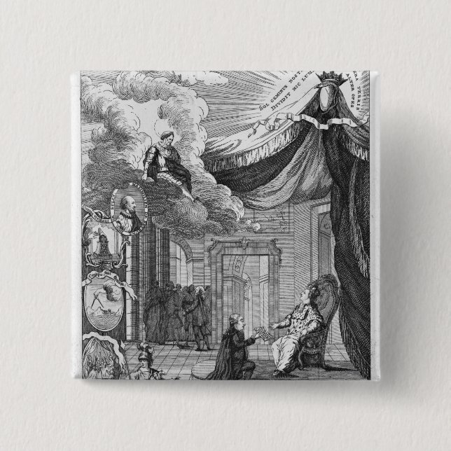 Chapa Cuadrada Alegoría del informe dado a Louis XVI (Anverso)