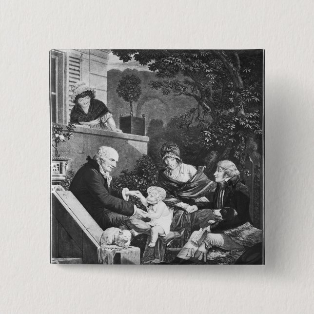 Chapa Cuadrada Alegrías de ser un padre, c.1797 (Anverso)