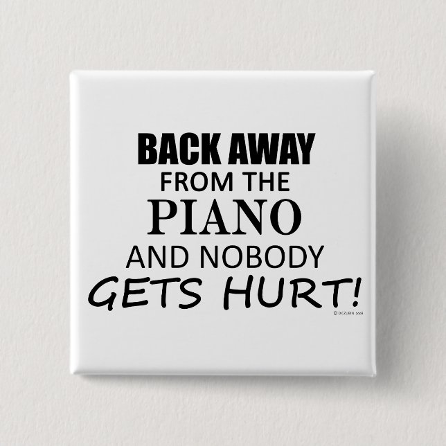 Chapa Cuadrada Alejado Del Piano (Anverso)