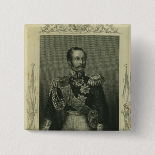 Chapa Cuadrada Alejandro II de Rusia (Anverso)
