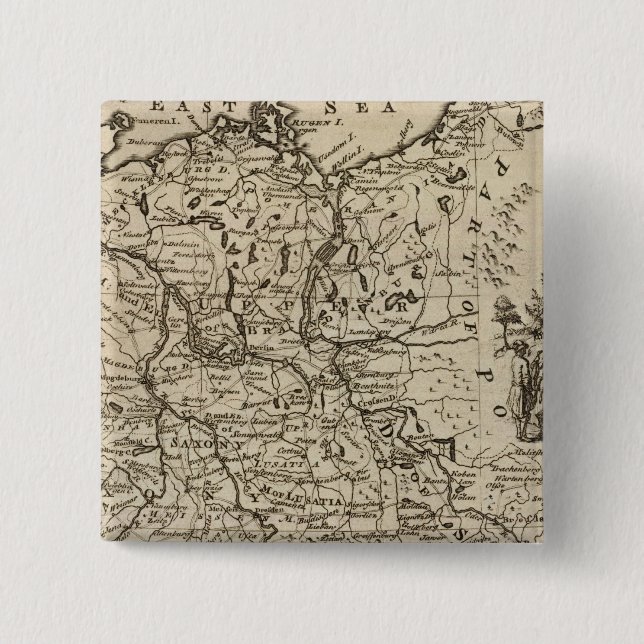 Chapa Cuadrada Alemania 25 (Anverso)