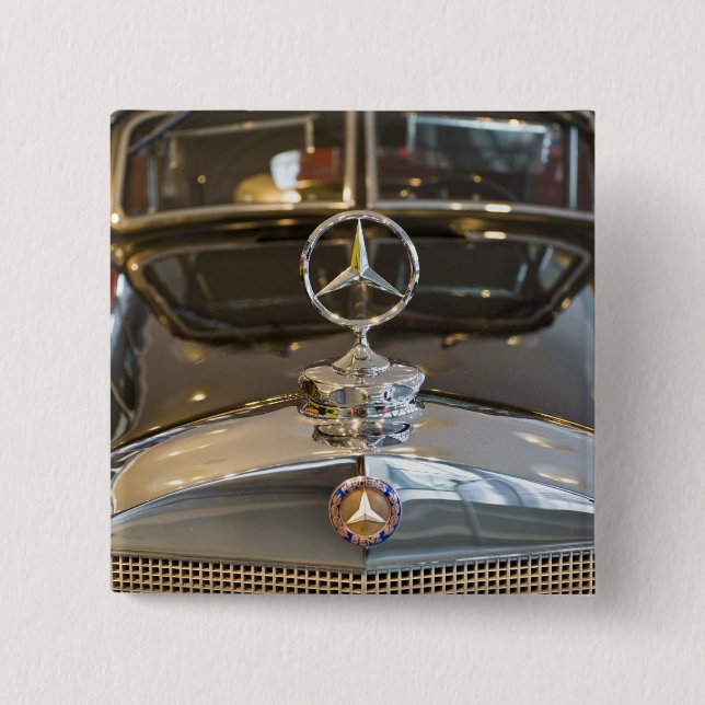 Chapa Cuadrada Alemania, Baden-Wurttemberg, Stuttgart. Mercedes (Anverso)
