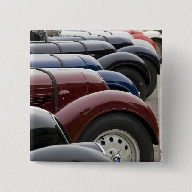 Chapa Cuadrada Alemania, Bayern-Baviera, Munich. Automóvil Welt B (Anverso)