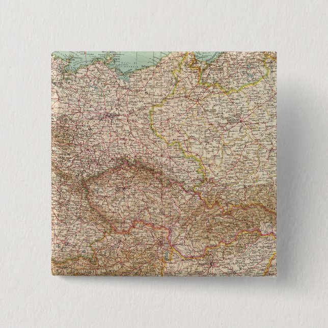 Chapa Cuadrada Alemania, Polonia, Checoslovaquia (Anverso)