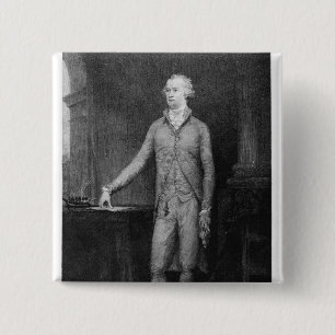 Chapa Cuadrada Alexander Hamilton, después de la pintura de 1792