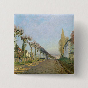 Chapa Cuadrada Alfred Sisley el Rue de la Machine, Louveciennes