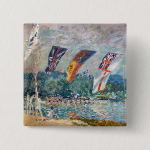 Chapa Cuadrada Alfred Sisley - Regata en Molesey