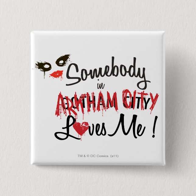 Chapa Cuadrada Alguien en AC me ama (Anverso)