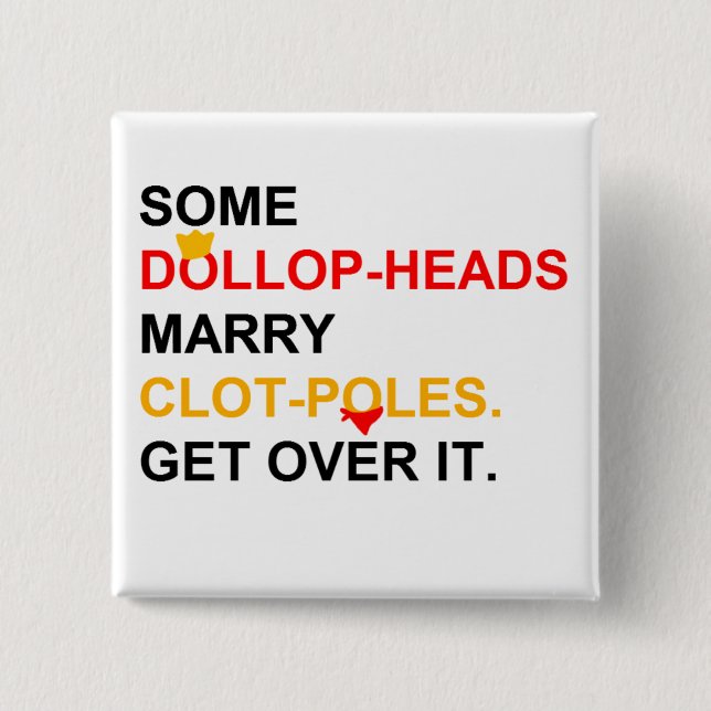 Chapa Cuadrada Algunos príncipes Marry Manservants (Anverso)