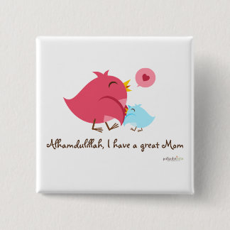 Chapa Cuadrada Alhamdulillah I tiene un gran Pin de la mamá