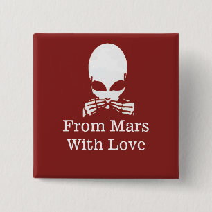 Chapa Cuadrada Alien, no hablar mal, editar texto