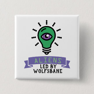 Chapa Cuadrada Aliens Pin del equipo Scrimo