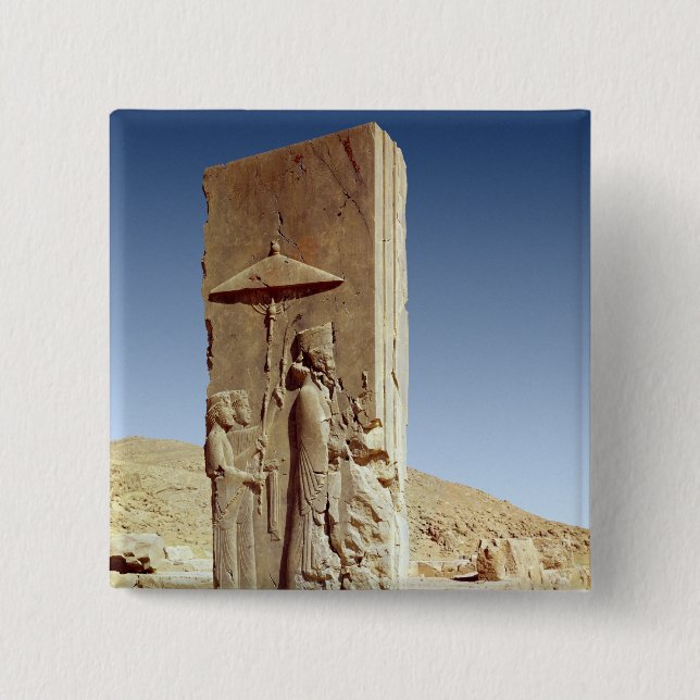 Chapa Cuadrada Alivio en el Pasillo de cientos columnas (Anverso)