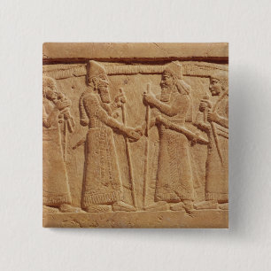 Chapa Cuadrada Alivio que representa a rey Shalmaneser III